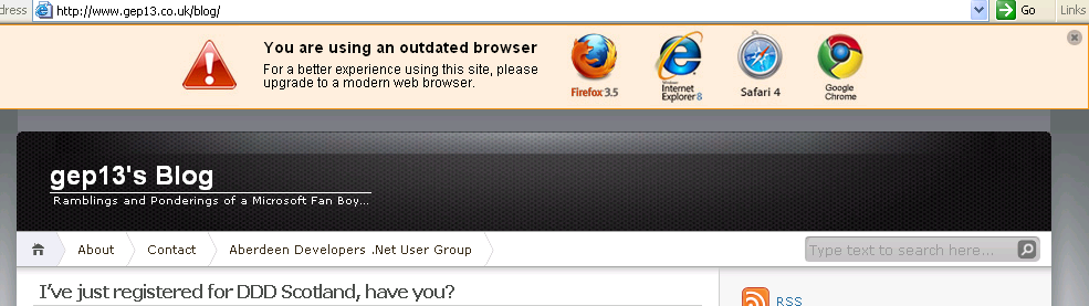 IE6 No More Toolbar