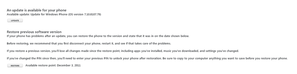 Update available