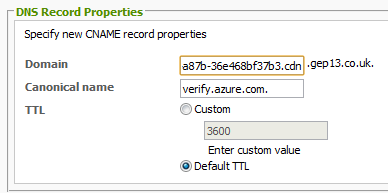 Add Verify Domain to Registrar