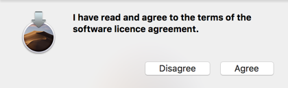 Accept the license